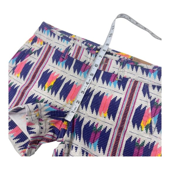 American Eagle Outfitters Women’s Size 2 Aztec Print Stretch Midi Shorts NEW - Picture 6 of 13